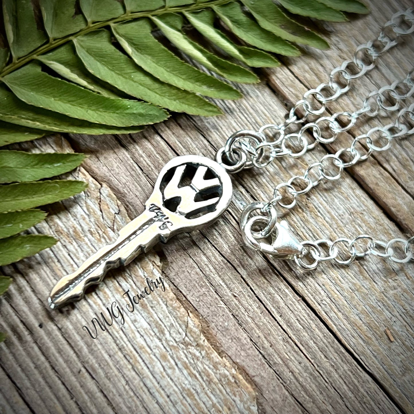 Large Keys to Freedom Sterling Necklace