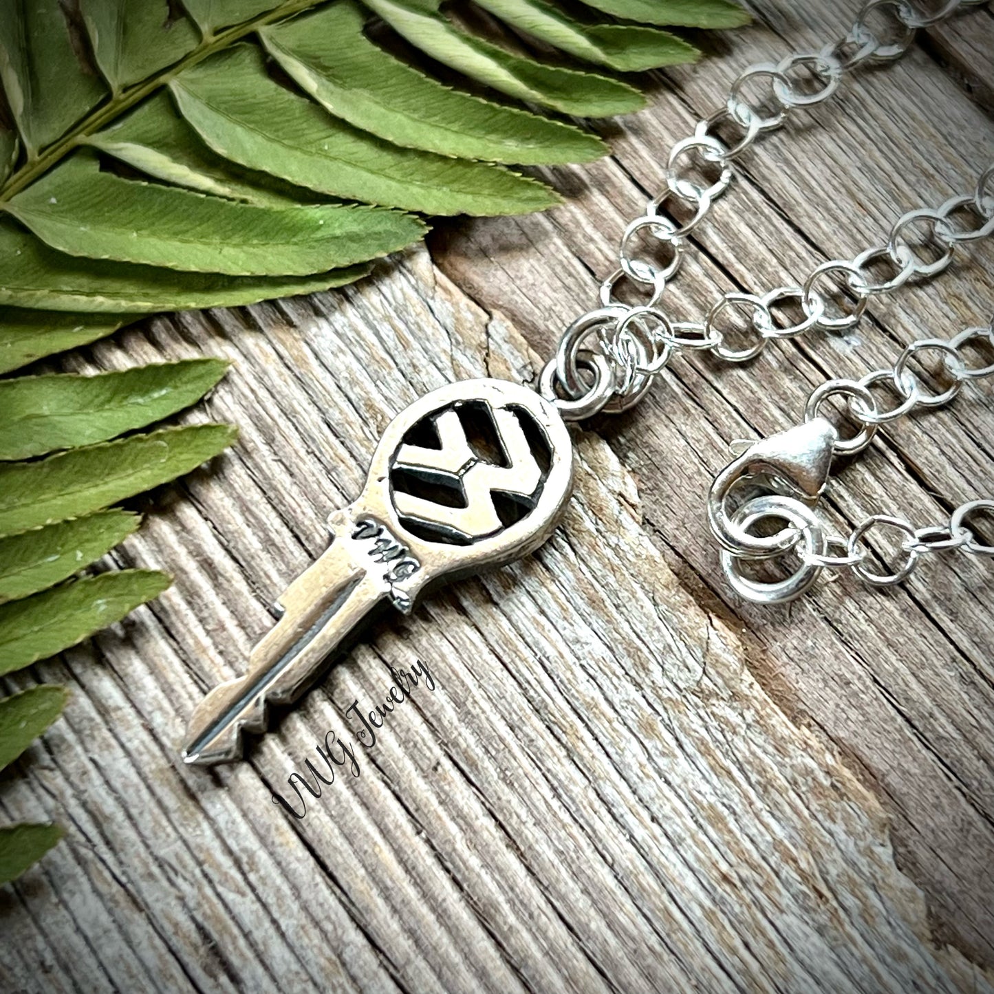 Large Keys to Freedom Sterling Necklace