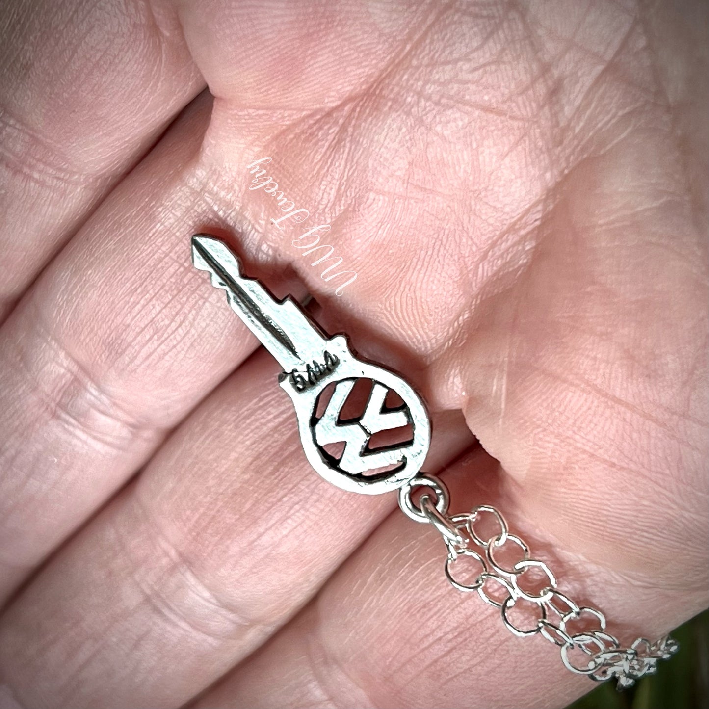 Large Keys to Freedom Sterling Necklace