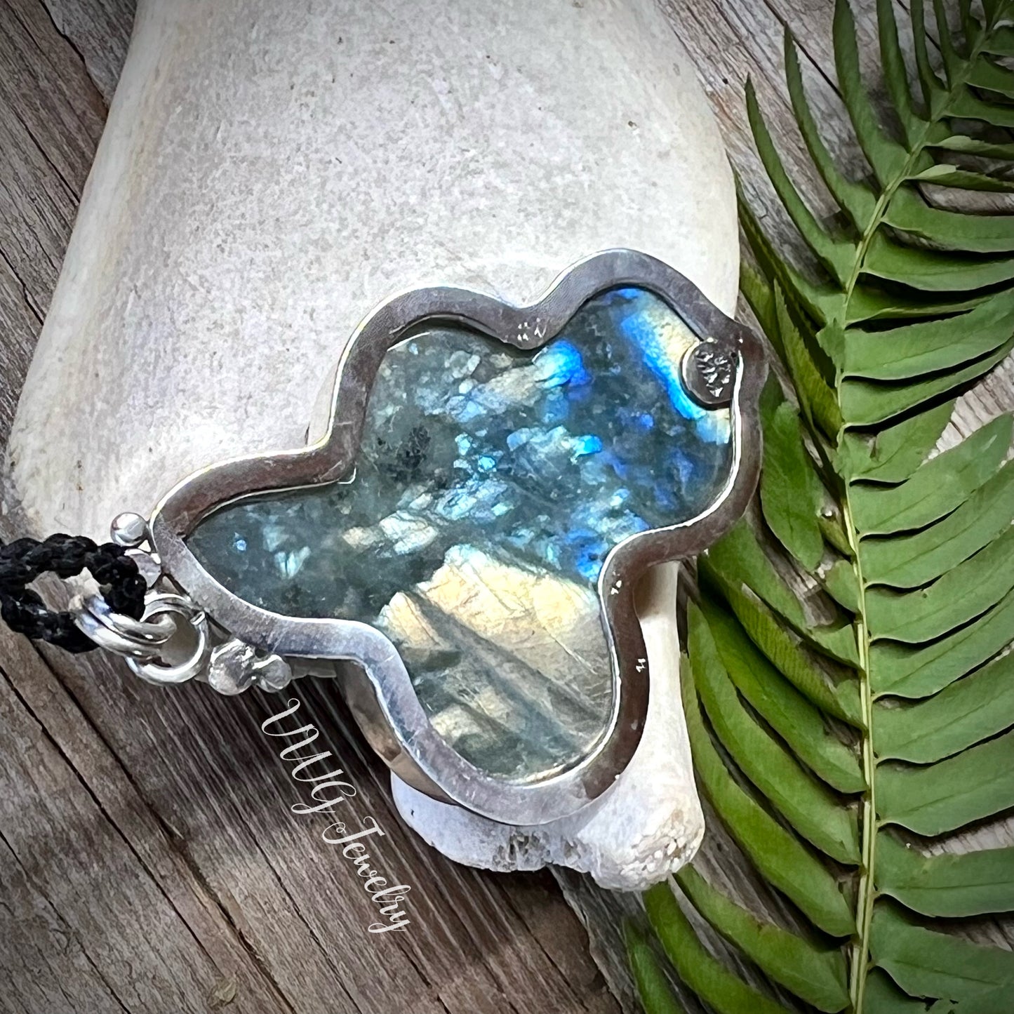 Snake Serpent Labradorite .925 LG Necklace