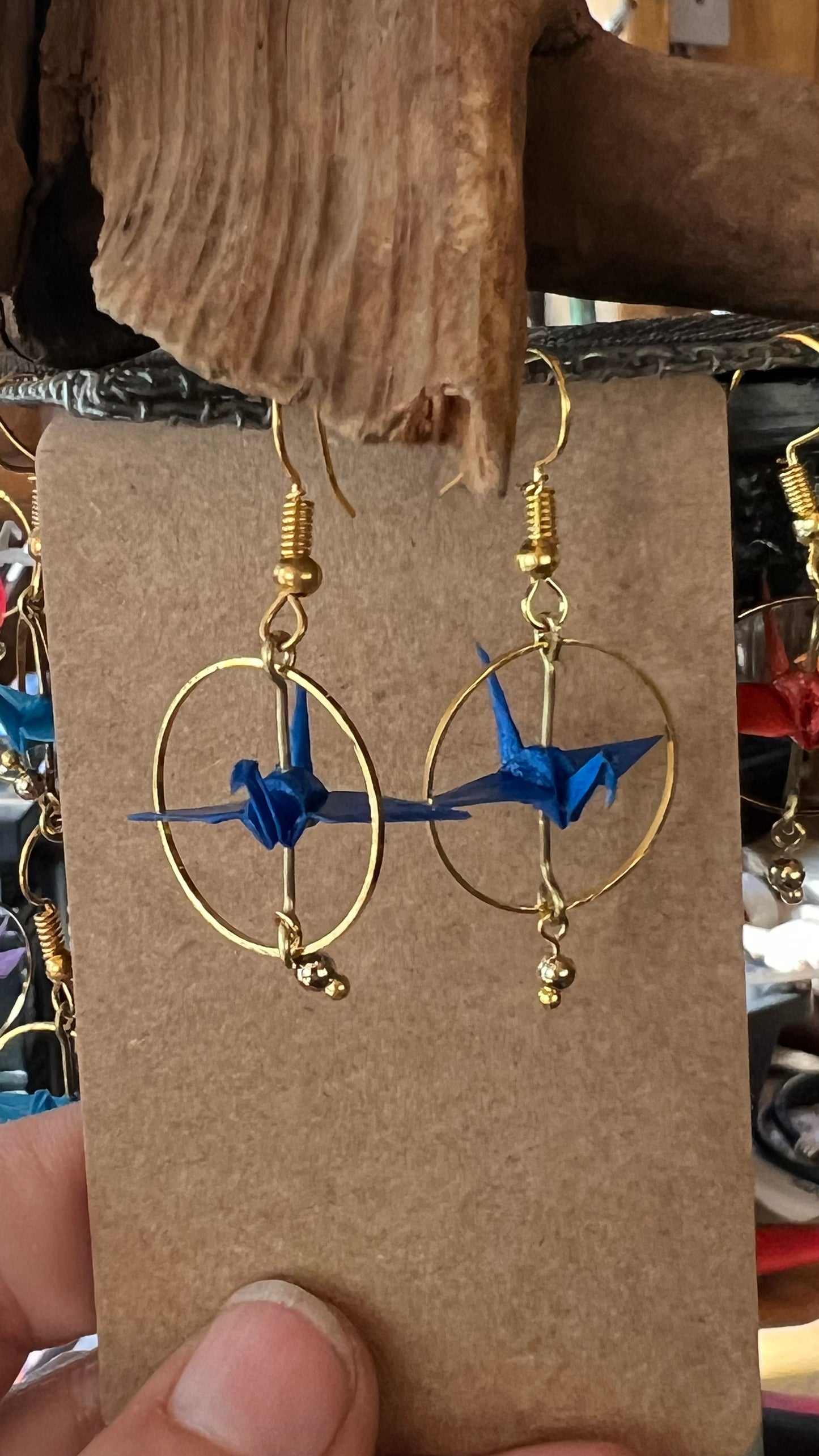 Origami Crane Earrings