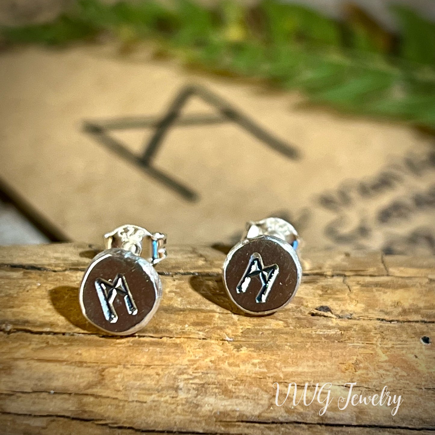 Elder Futhark Rune .925 Earrings