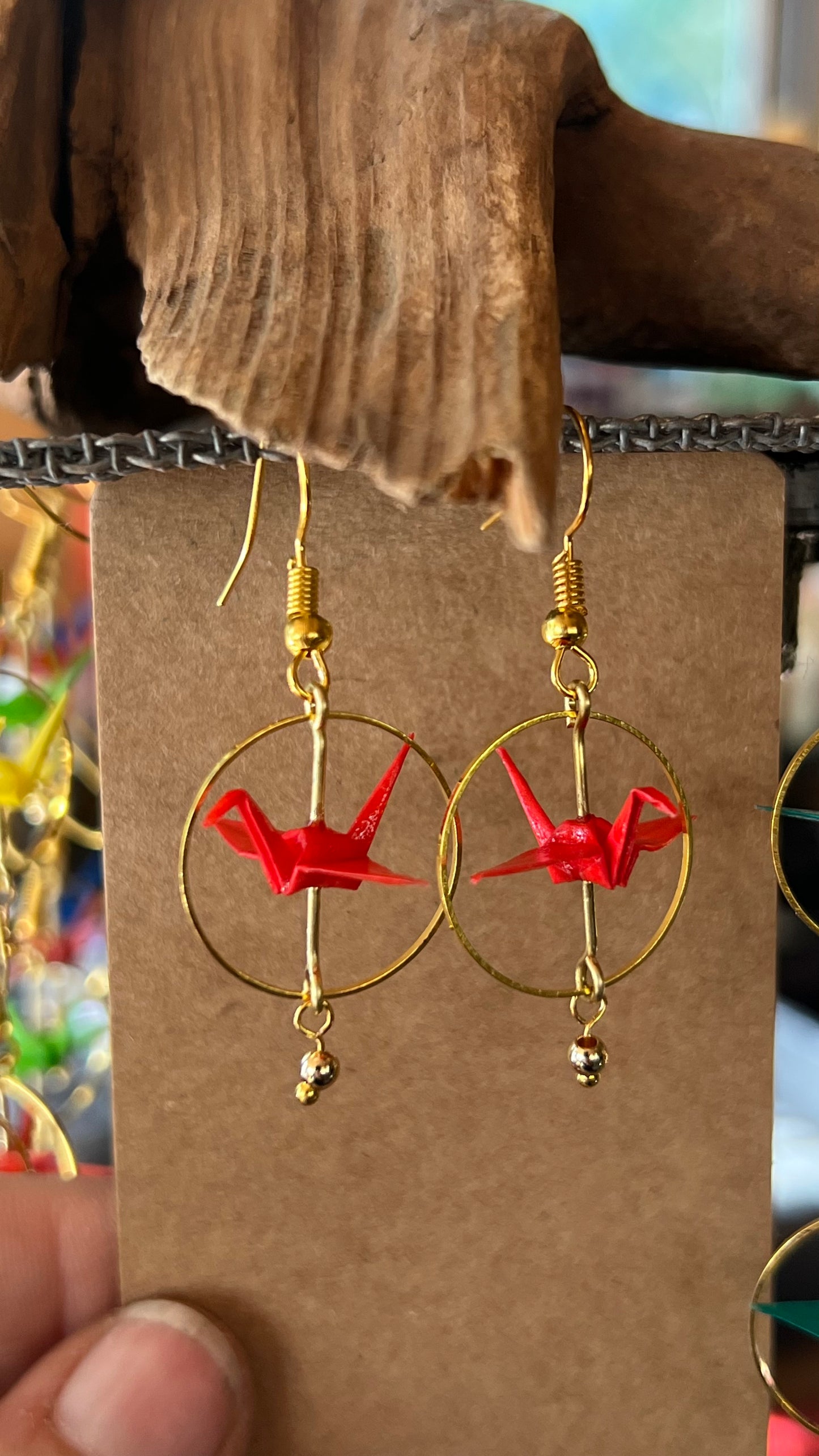 Origami Crane Earrings