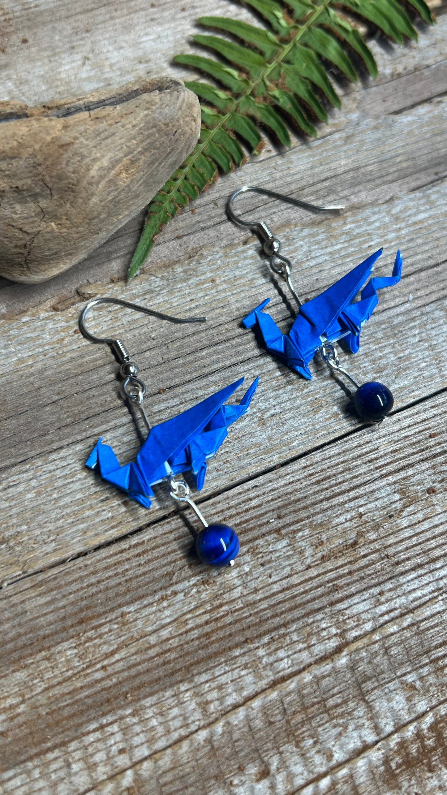 Origami Dragon Earrings
