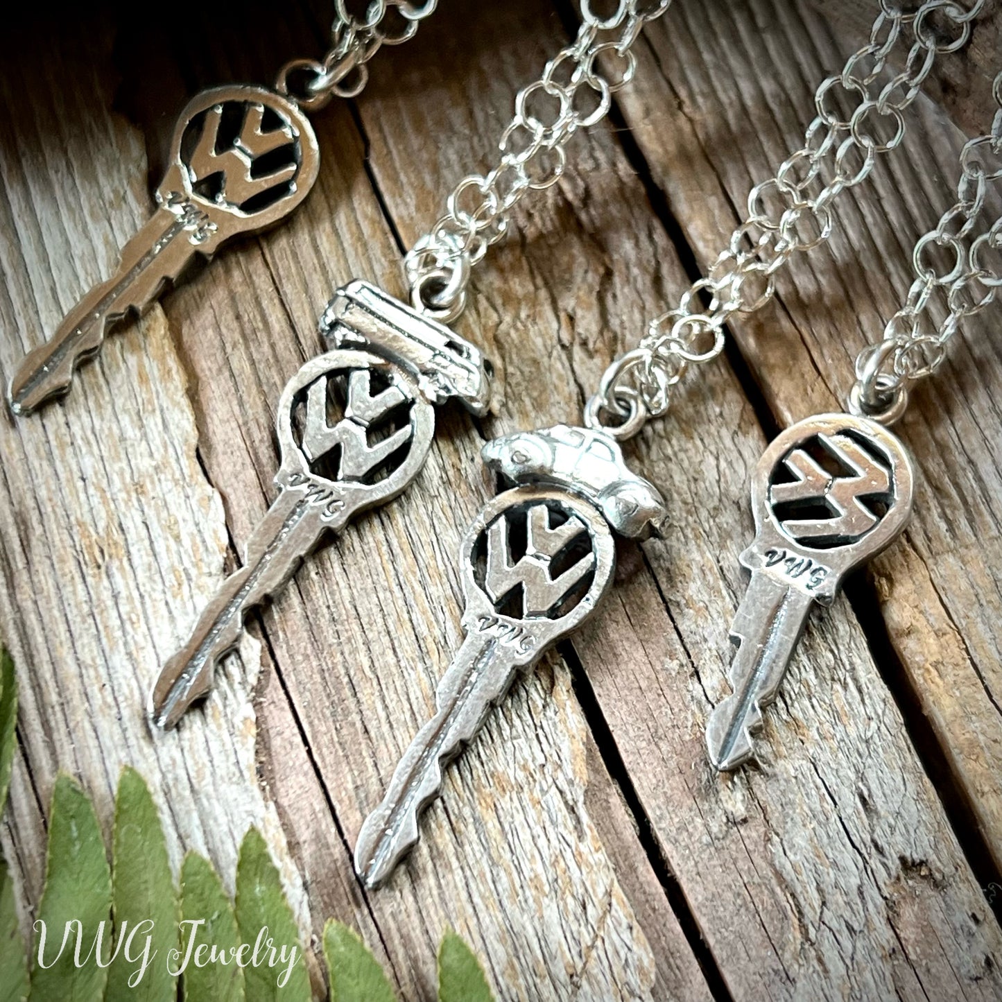 Large Keys to Freedom Sterling Necklace