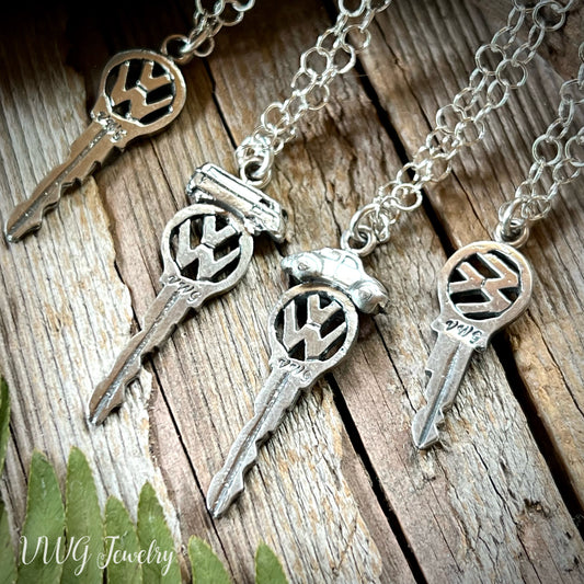 Large Keys to Freedom Sterling Necklace