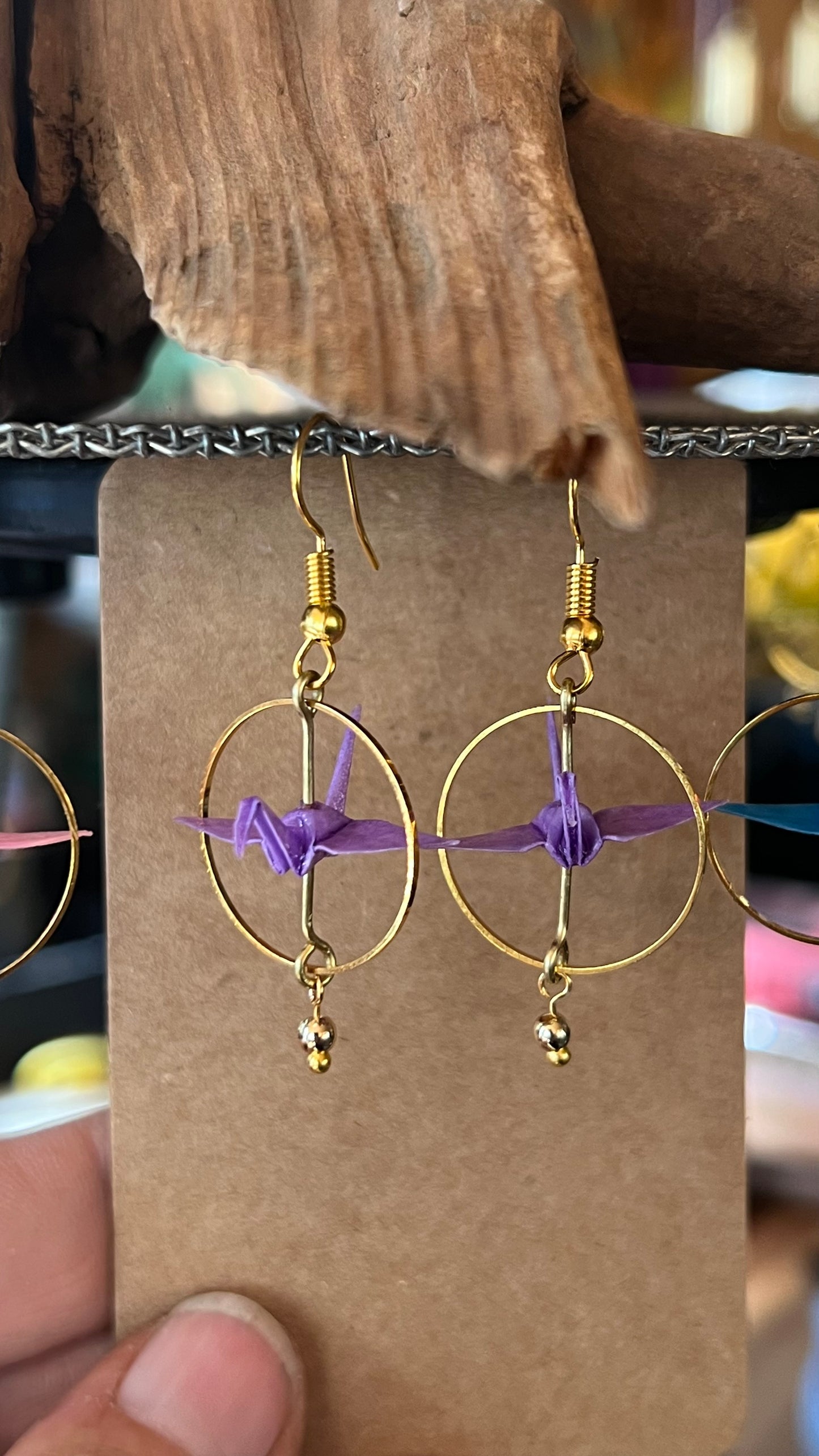 Origami Crane Earrings