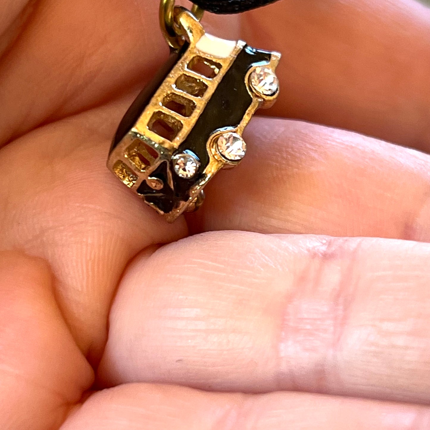 Diamond Bus Earrings Enamel