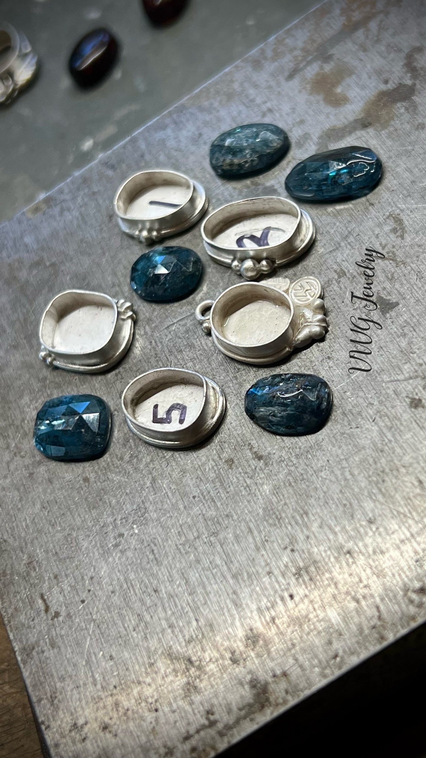 Kyanite Sterling Silver Rings 925