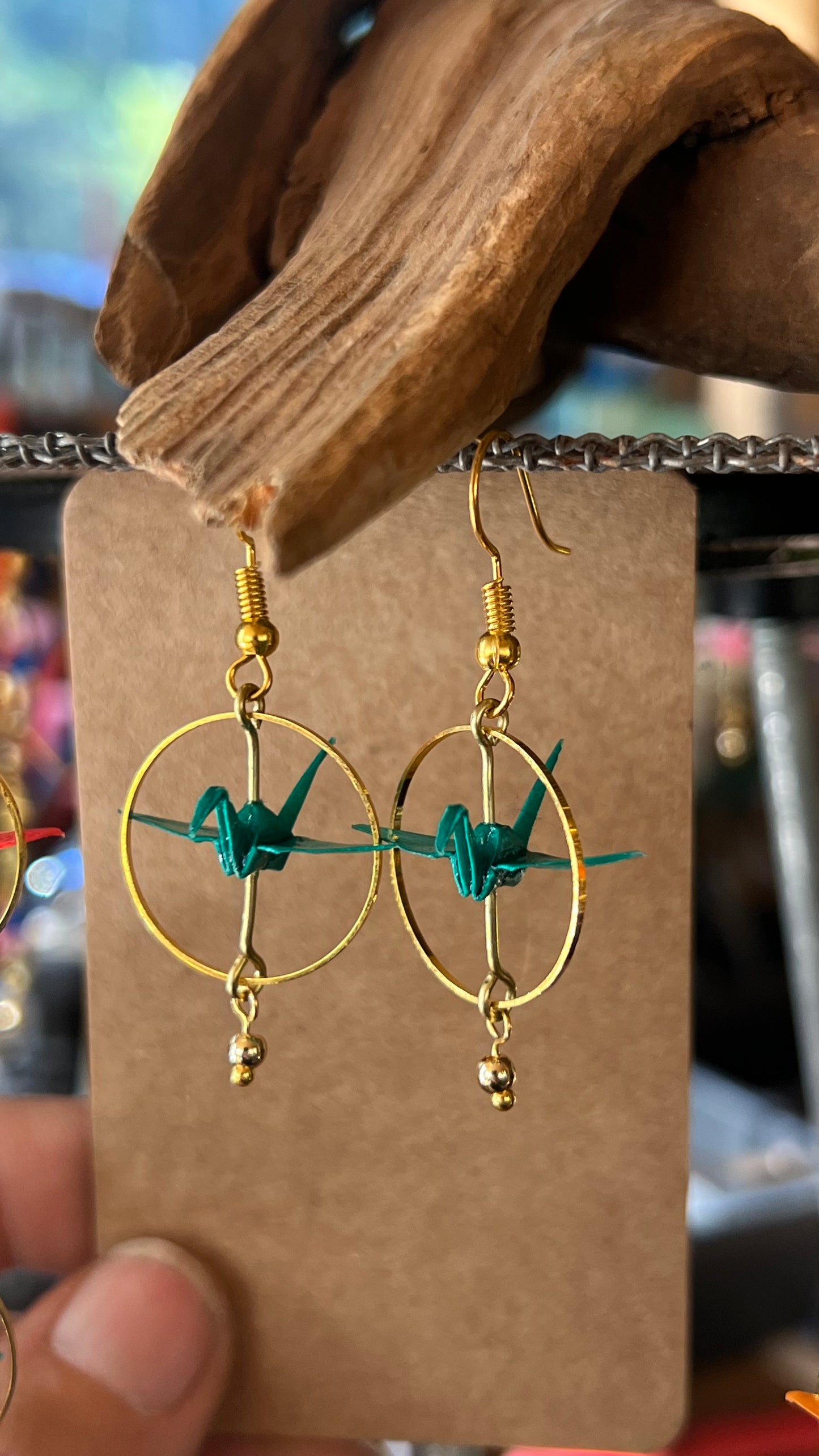 Origami Crane Earrings
