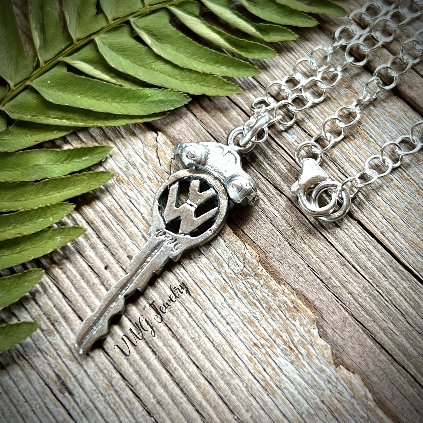 Large Keys to Freedom Sterling Necklace