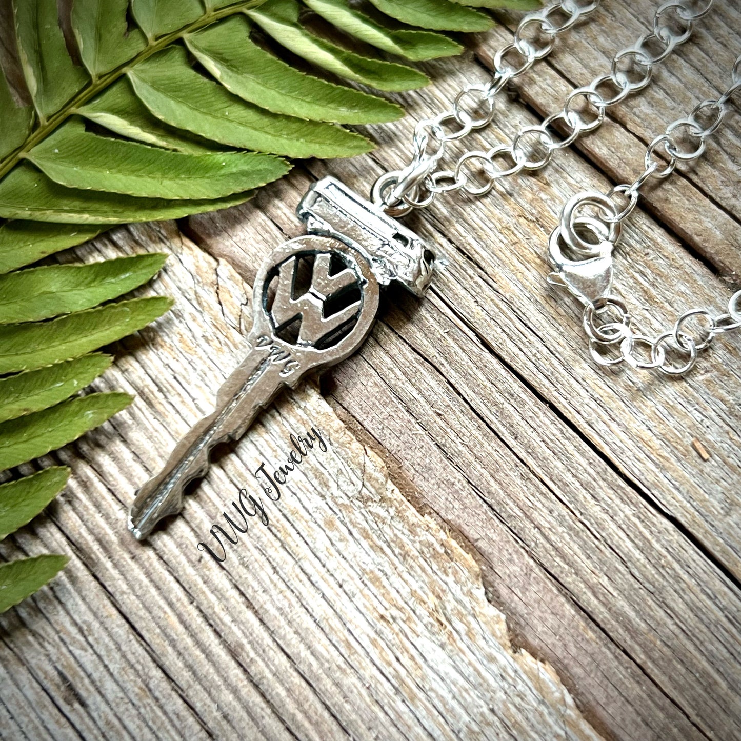 Large Keys to Freedom Sterling Necklace