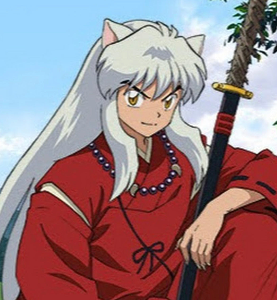 Inuyasha Lg Bead "Sit Boy" Necklace