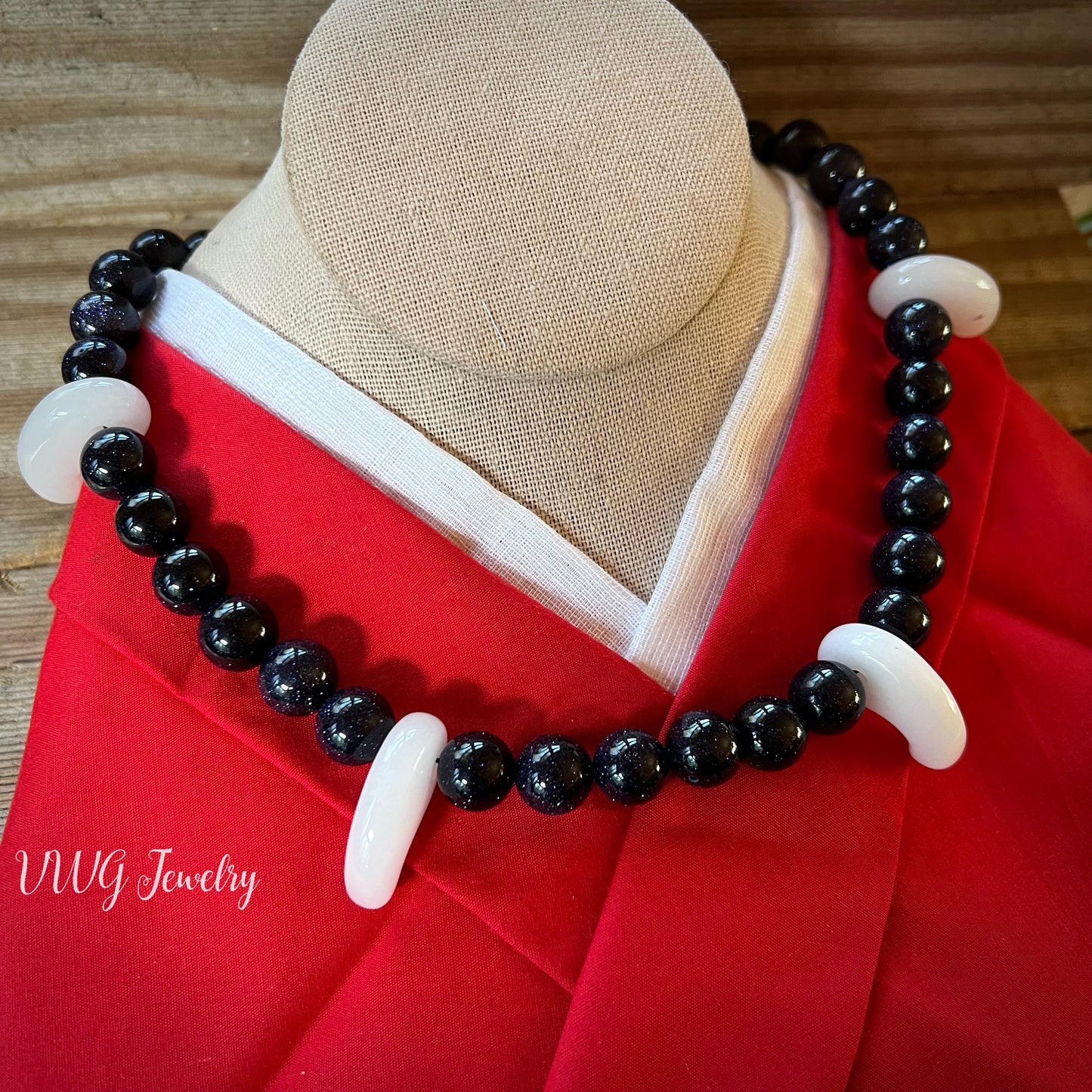 Inuyasha Lg Bead "Sit Boy" Necklace