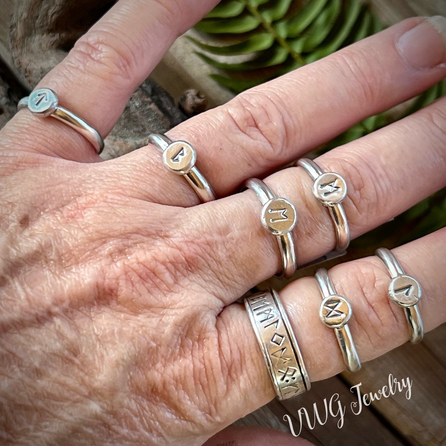 Elder Futhark Rune Rings 3rd ættir .925