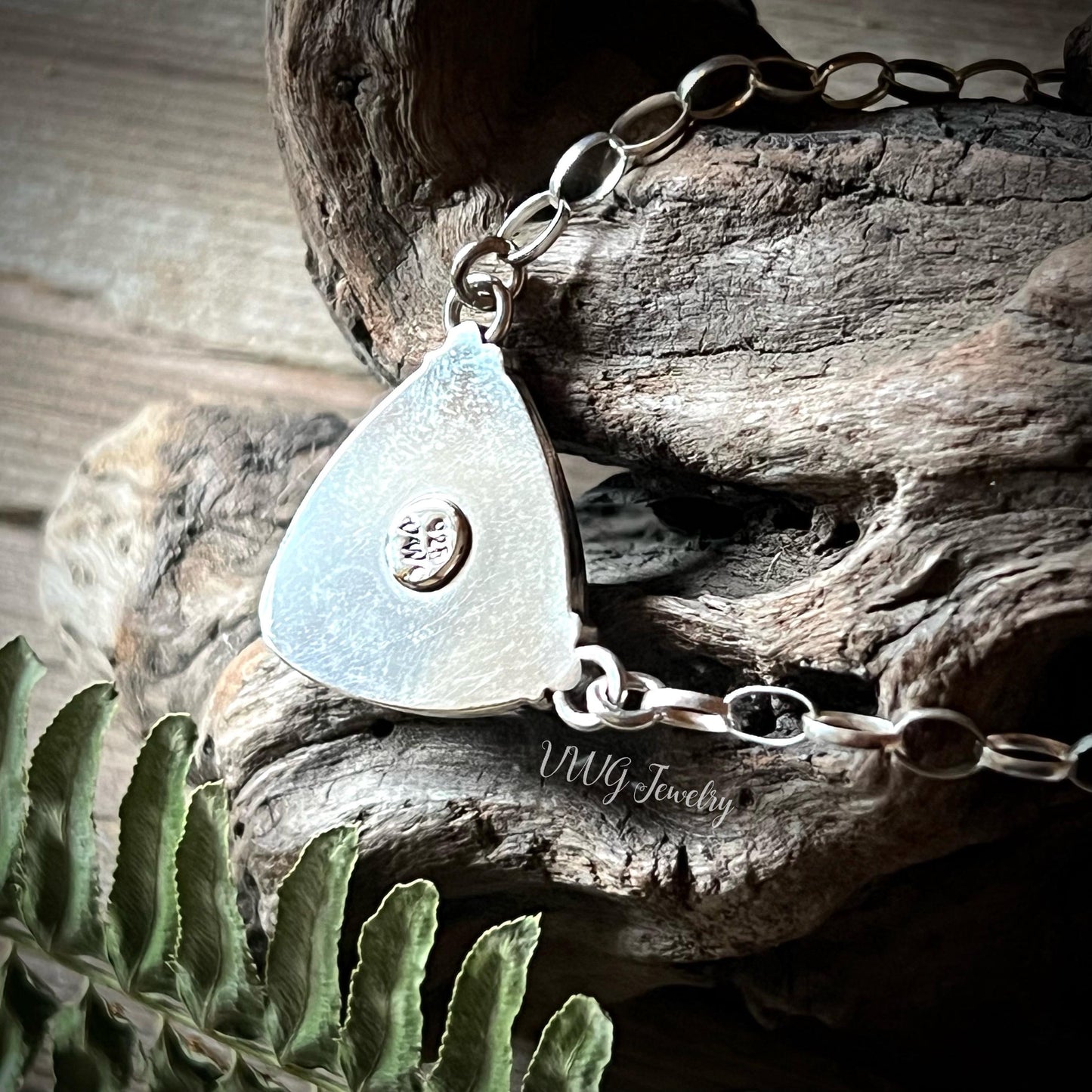 Moss Agate Sterling Silver 925 Necklace Handmade Gemstone Pendant Forest Inspired Nature Crystal Jewelry