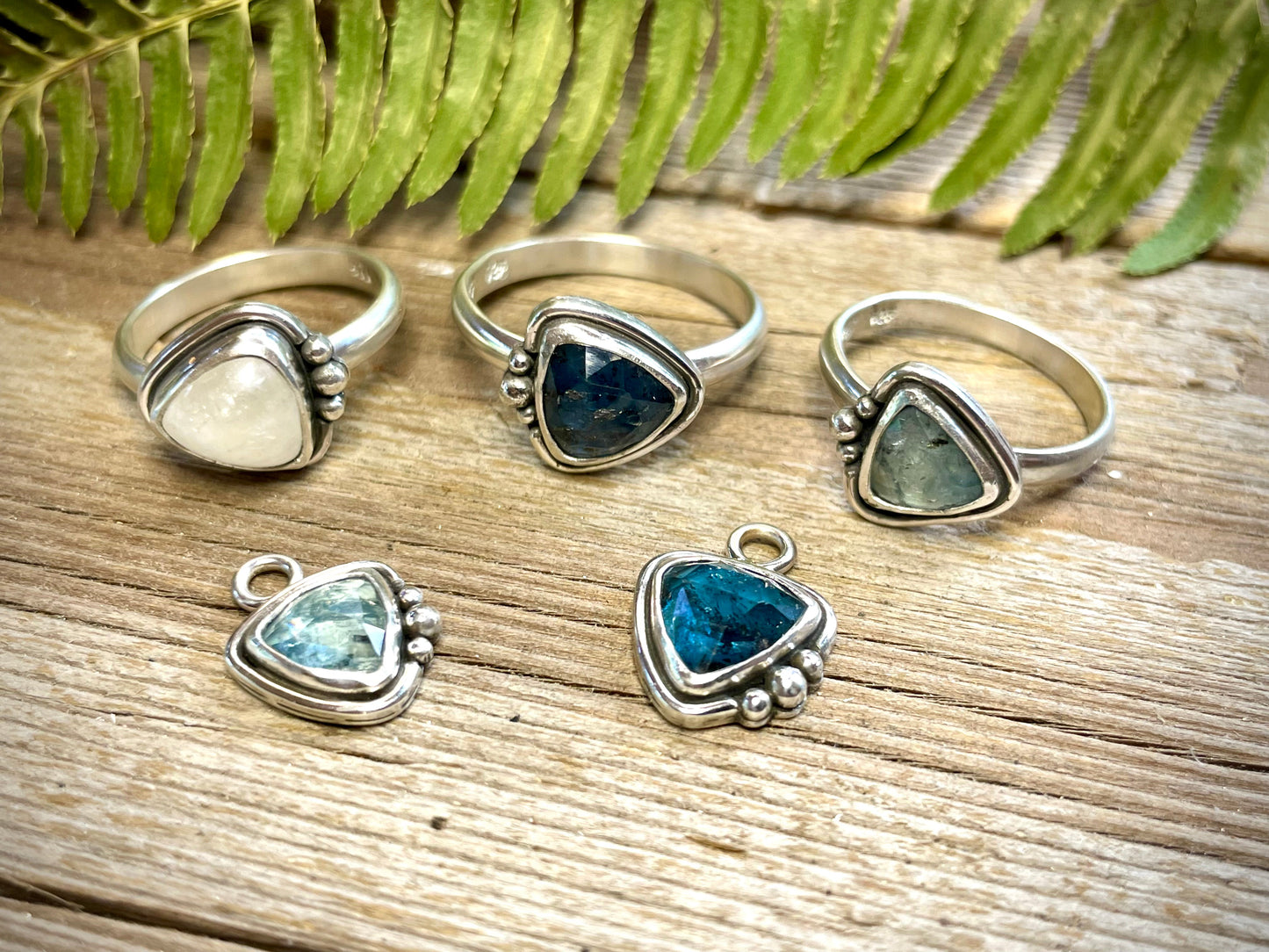 Kyanite Silver Rings