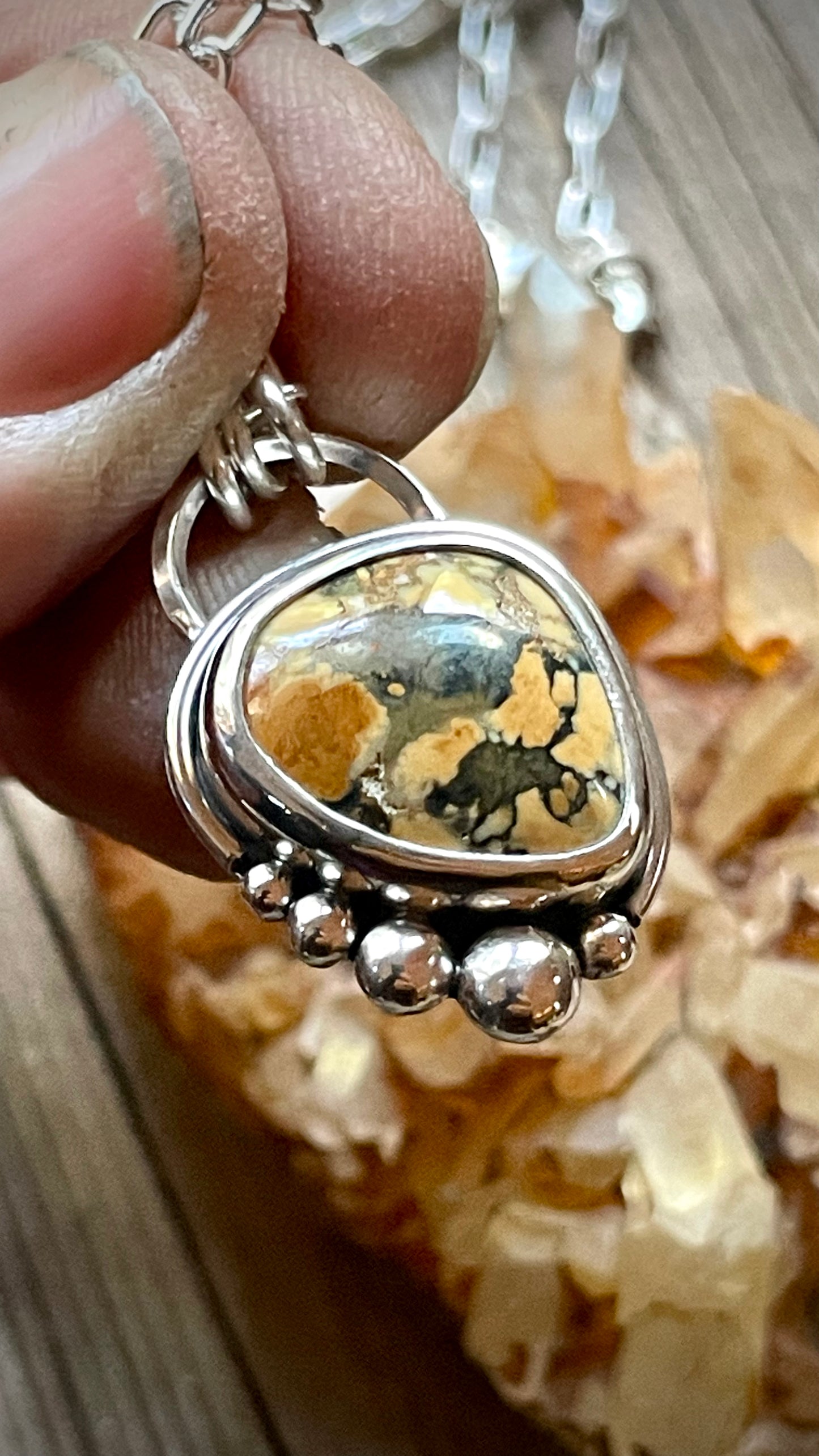 Wild Horse Magnesite Necklace Sterling Silver