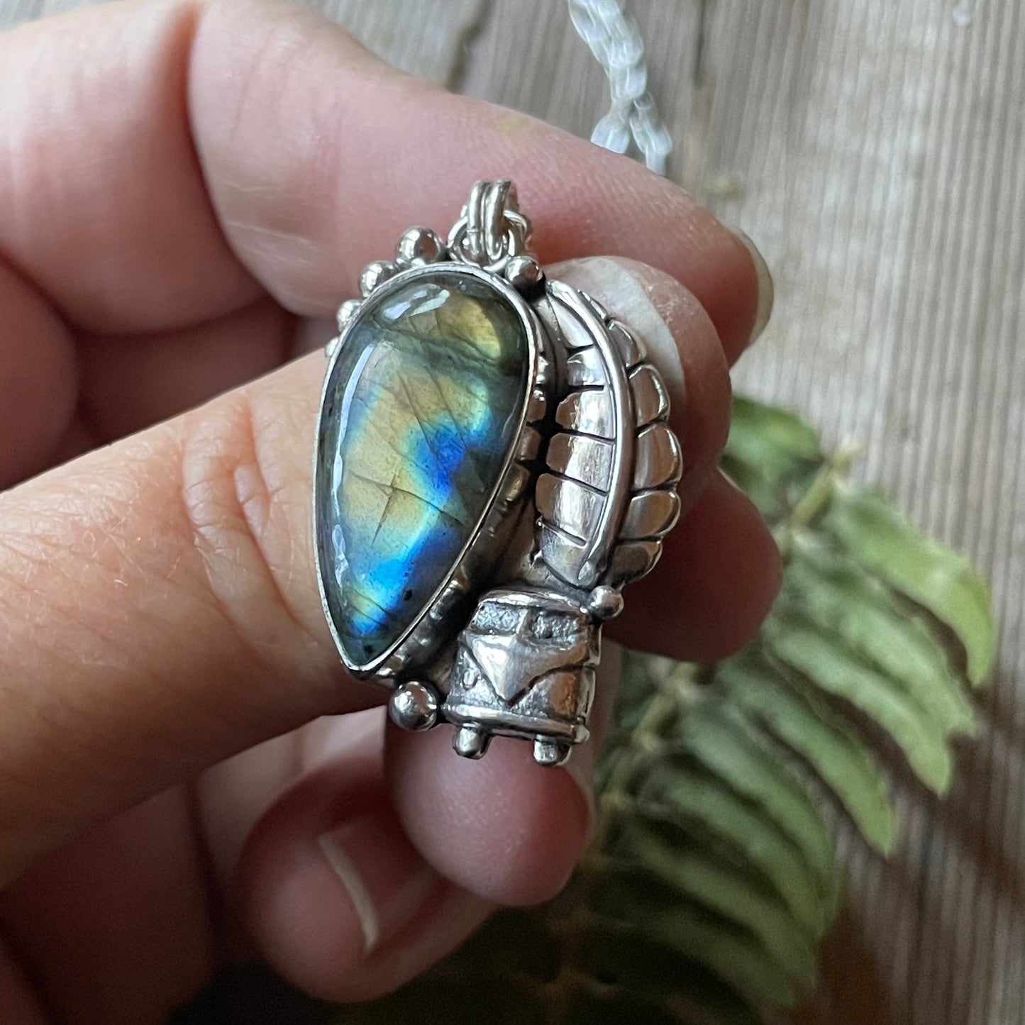 Magic Bus Labradorite Sterling Silver Necklace