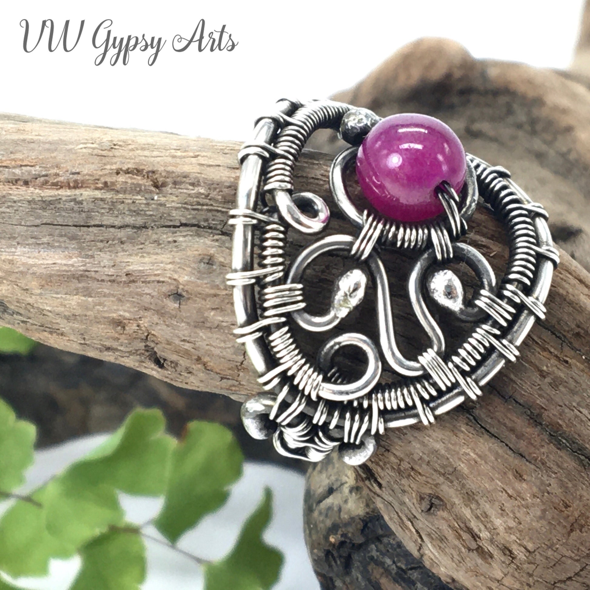Sugilite Purple Filigree Sterling Silver Ring 925