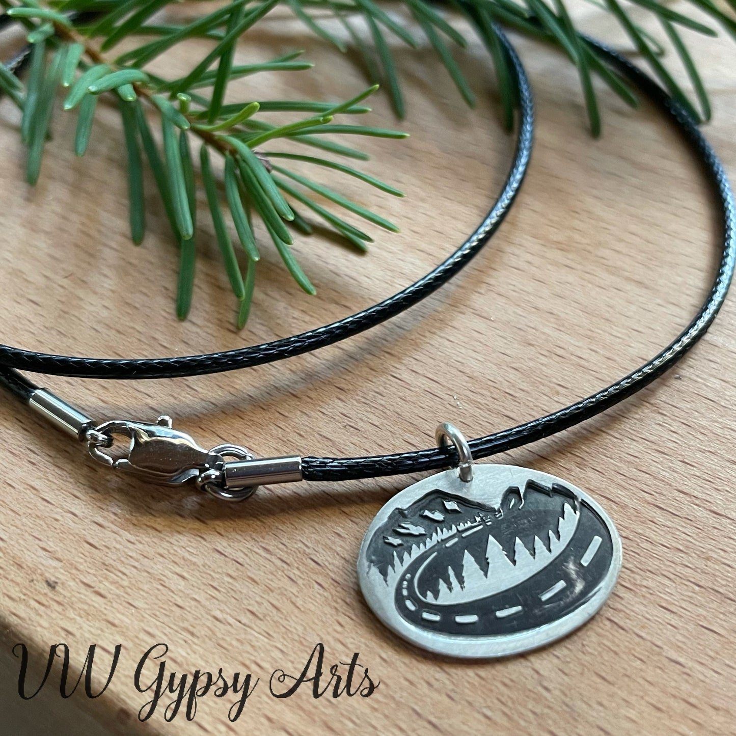 Cascade Campers Sterling Silver Earrings Hand Stamped Surgical Steel Hooks