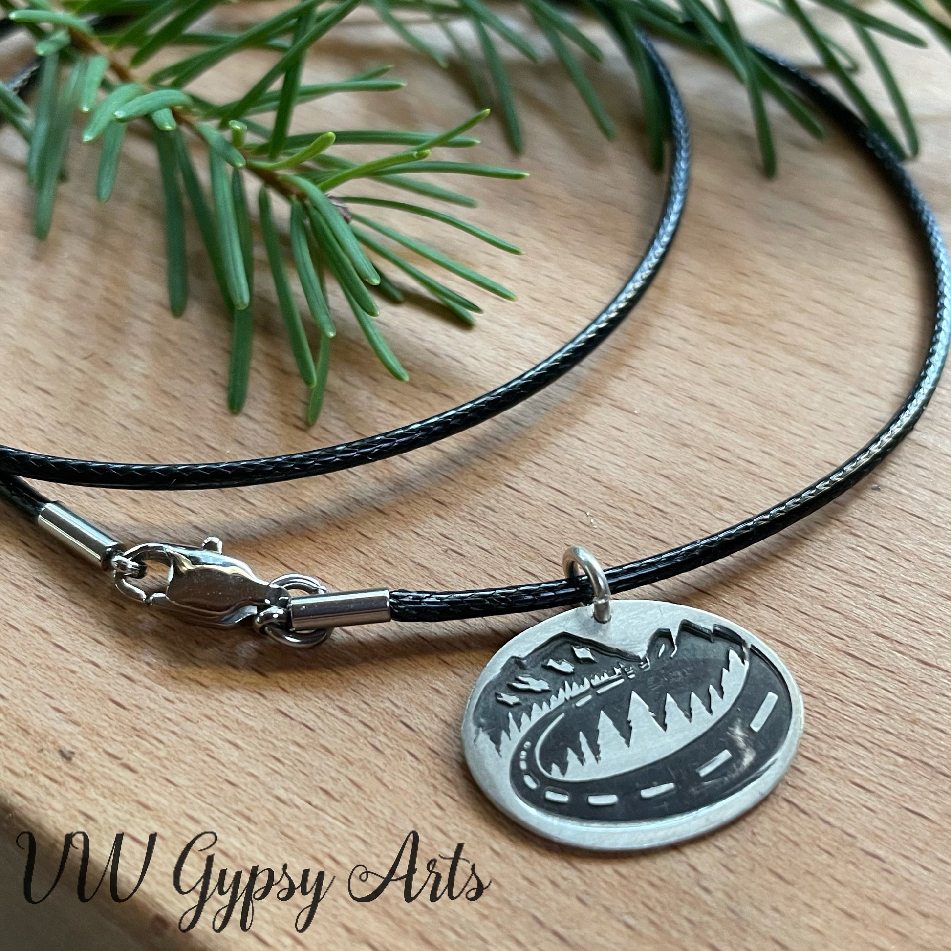 Cascade Campers Sterling Silver Earrings Hand Stamped Surgical Steel Hooks