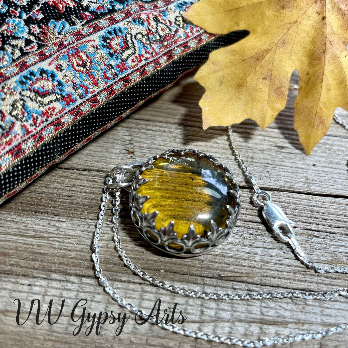 Golden Sun Sterling Silver .925 Pendant Necklace