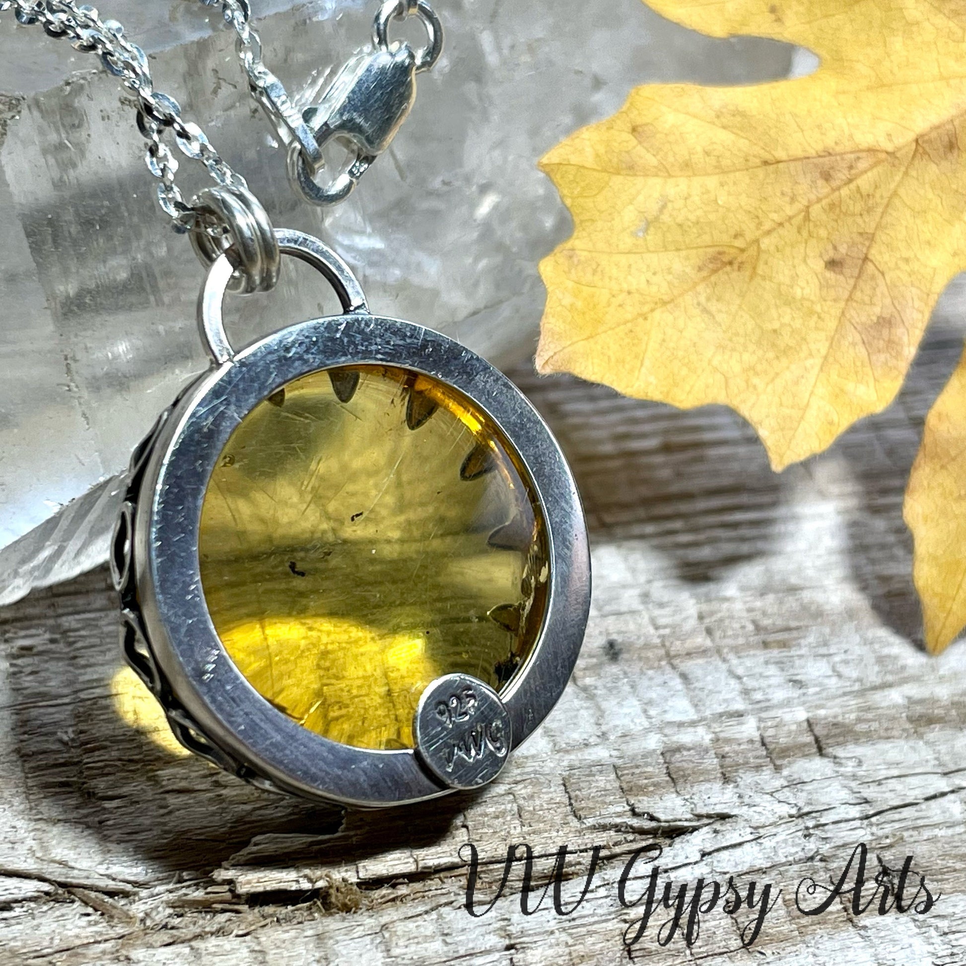 Golden Sun Sterling Silver .925 Pendant Necklace