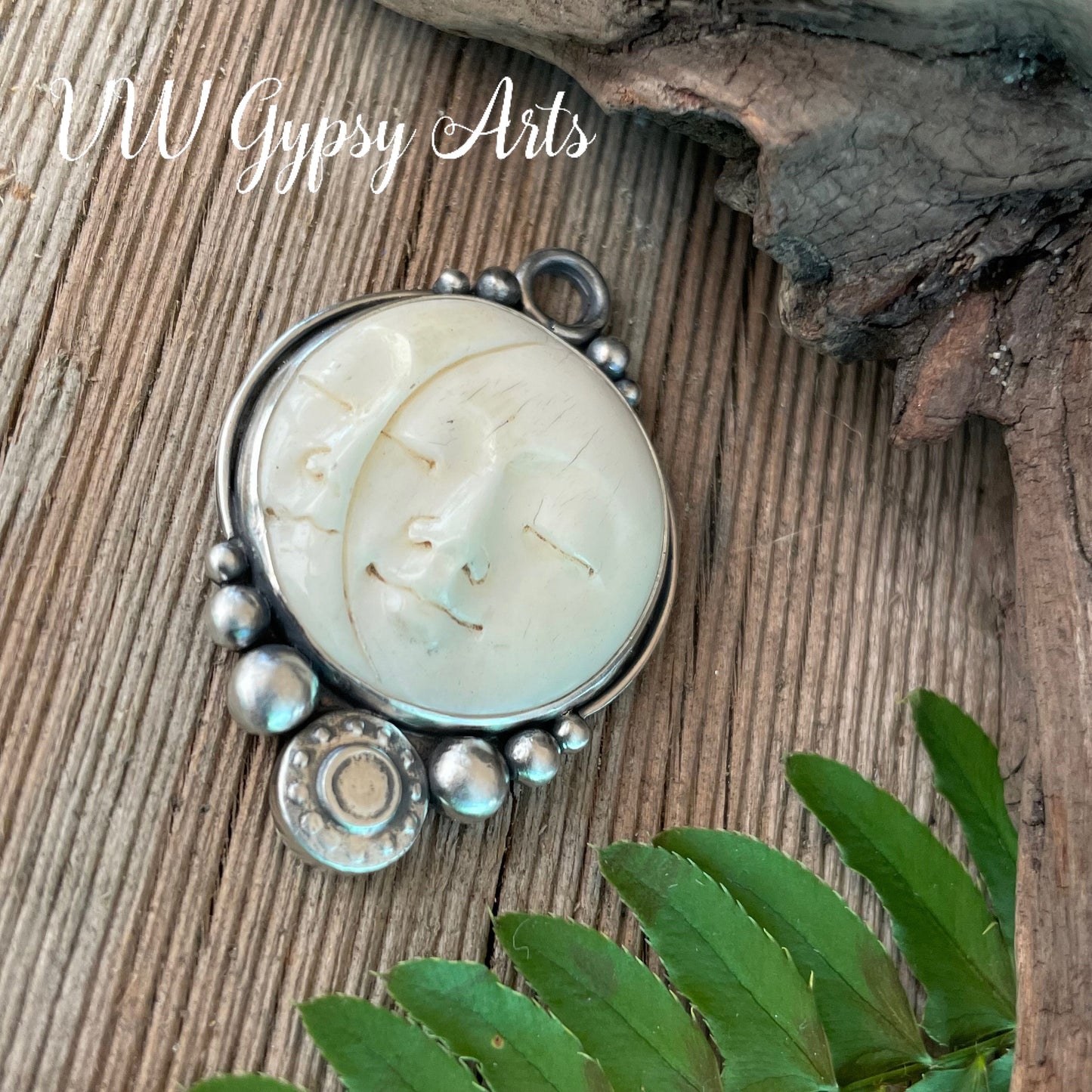 Moon Phases Sterling Silver .925 Pendant Necklace