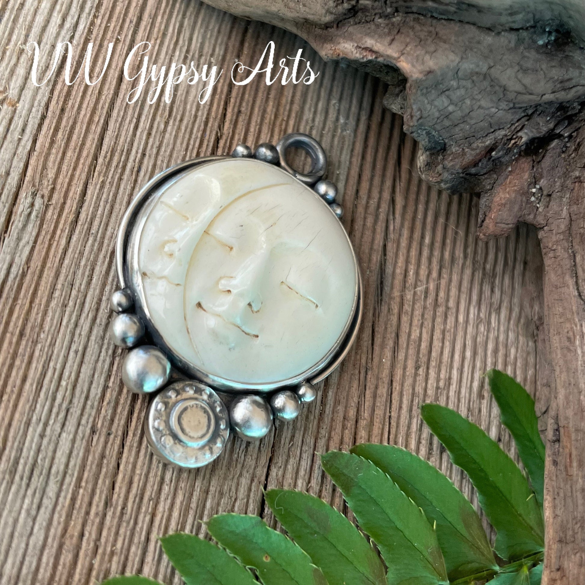 Moon Phases Sterling Silver .925 Pendant Necklace