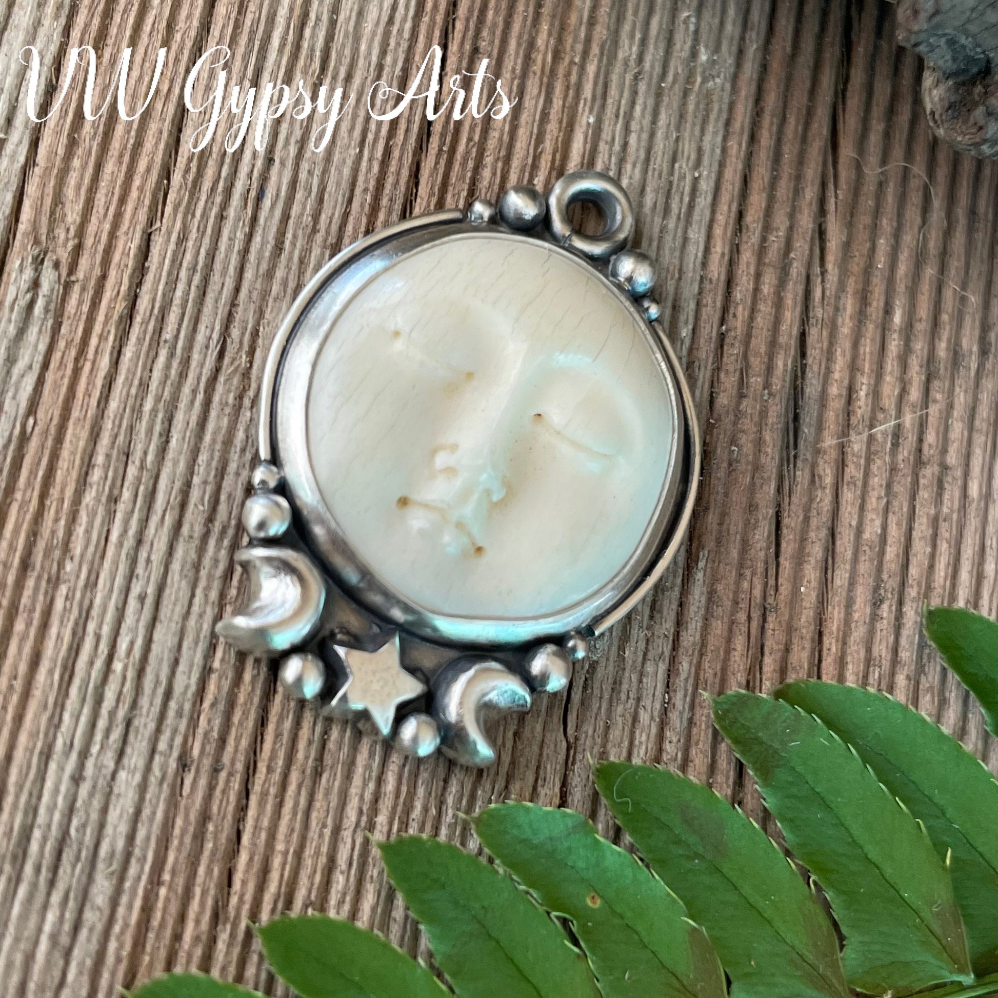 Moon Phases Sterling Silver .925 Pendant Necklace