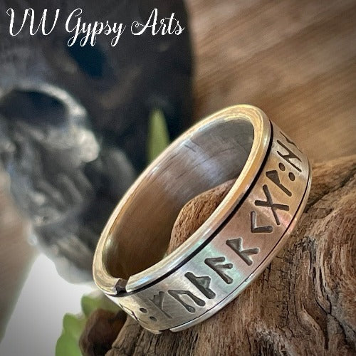Ancient Rune Insight Spinner Ring