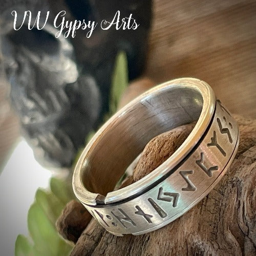 Ancient Rune Insight Spinner Ring