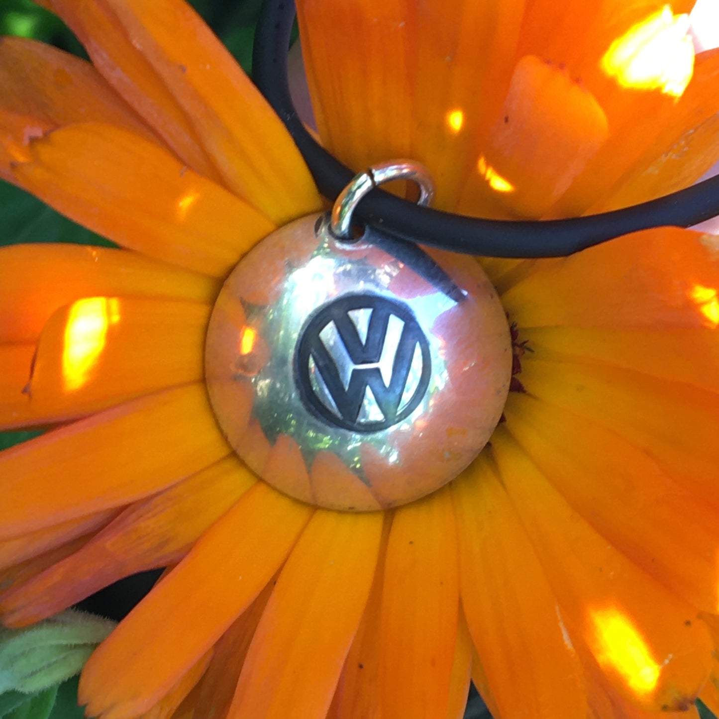Classic Hub Cap Sterling Necklace