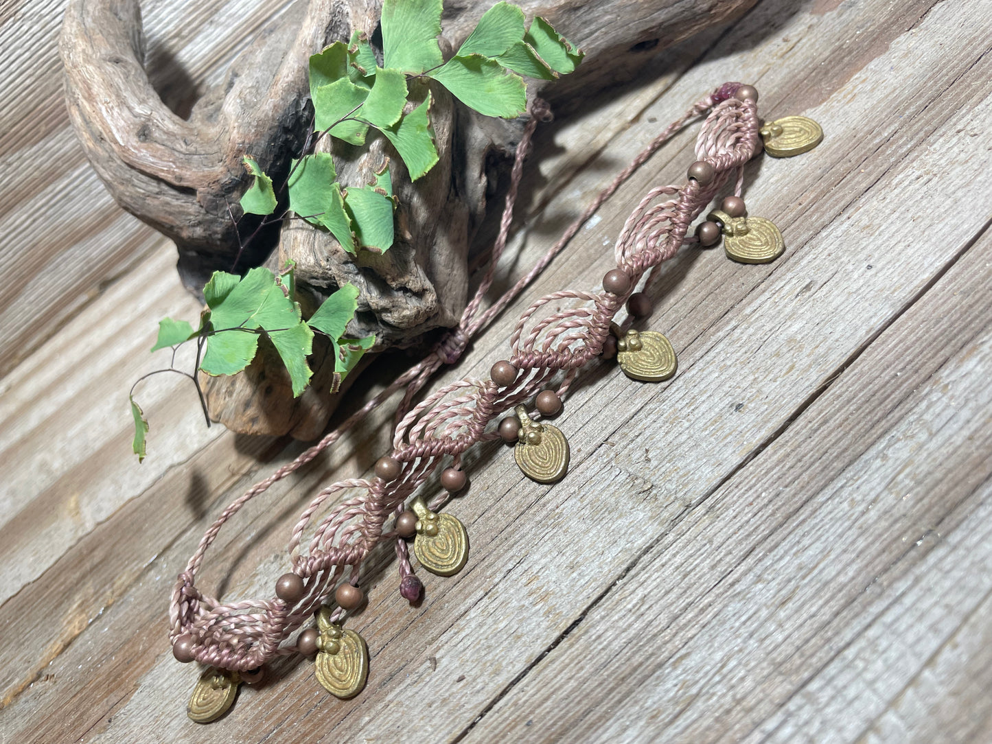 Boho Macrame Anklet & Bracelet Adjustable