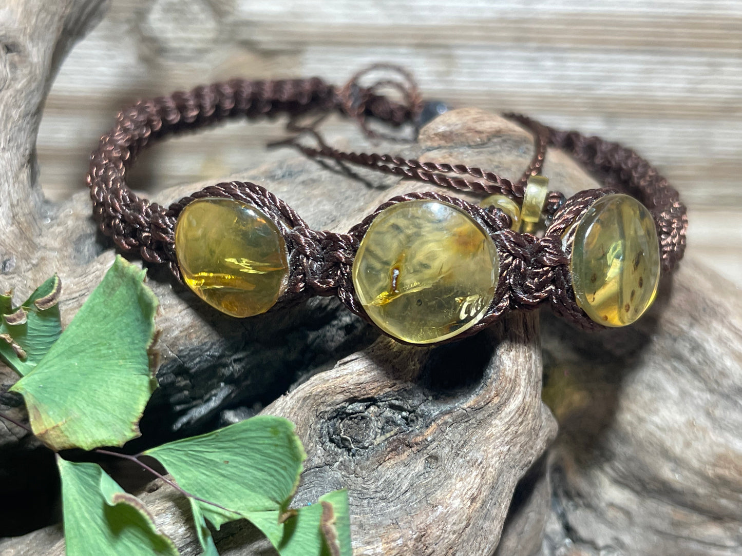 Chiapas Amber 3 Stone Bracelets