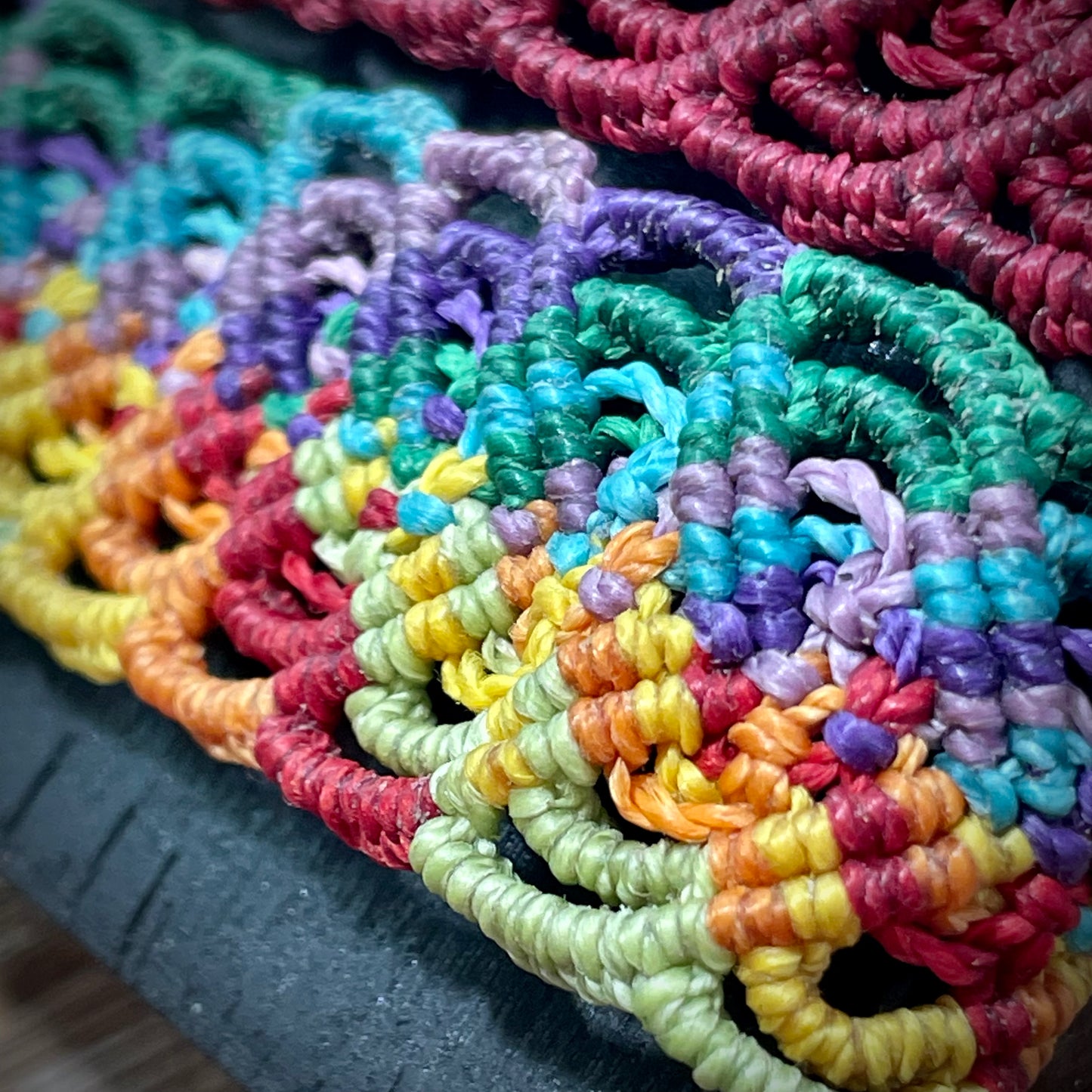 Macrame Corazon Heart Bracelet Adjustable