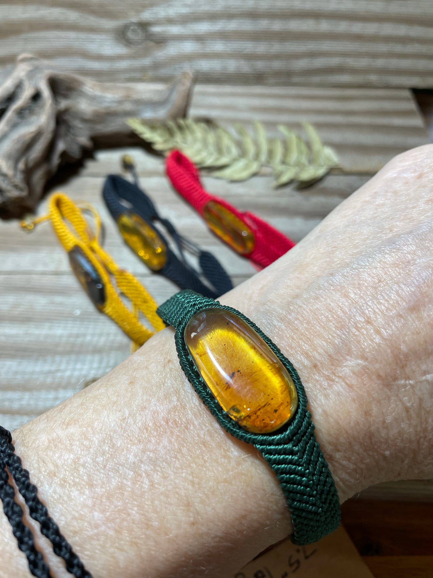 Amber Chevron Bracelet Adjustable