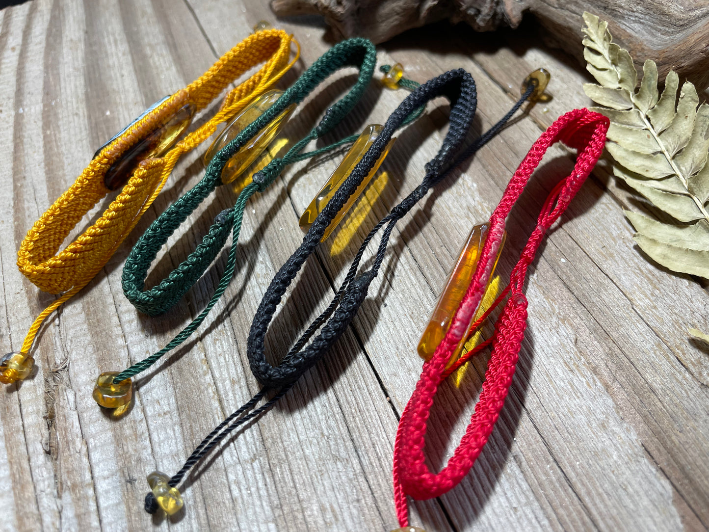 Amber Chevron Bracelet Adjustable