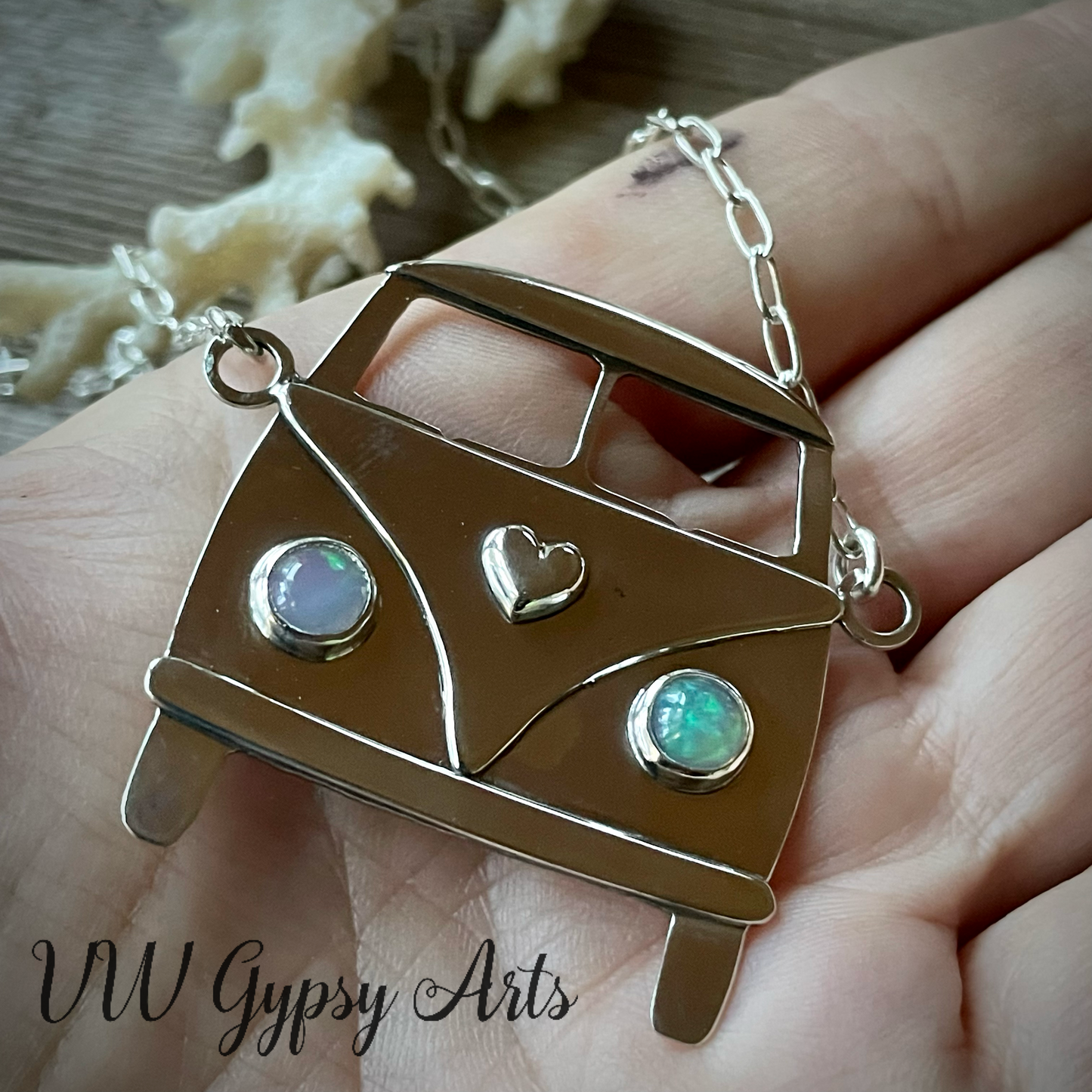 Love Bus Sterling Necklace