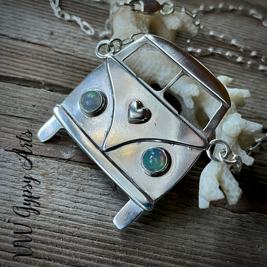 Love Bus Sterling Necklace