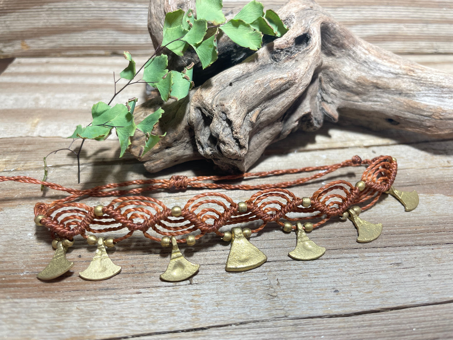 Boho Macrame Anklet & Bracelet Adjustable