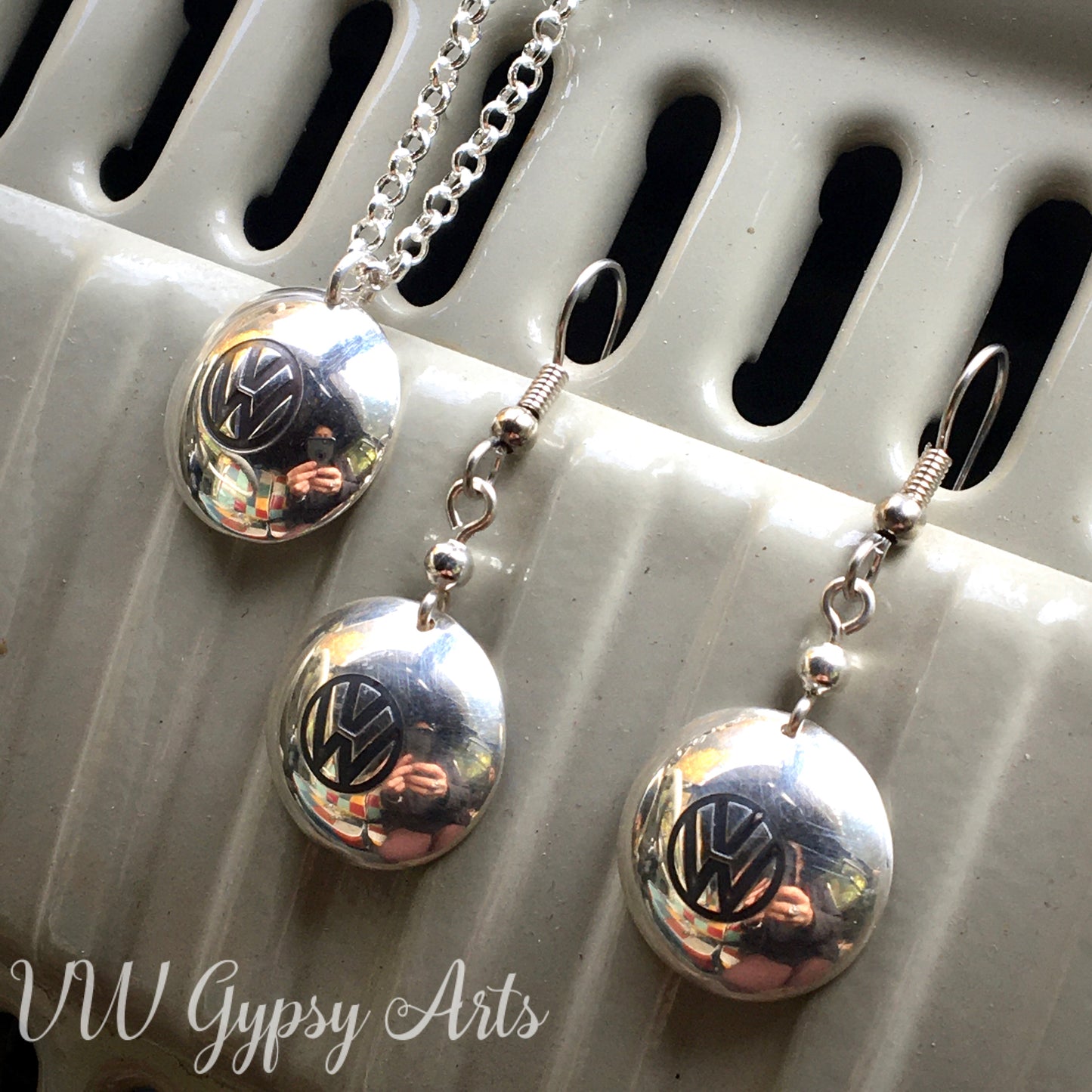 Classic Hub Cap Sterling Necklace