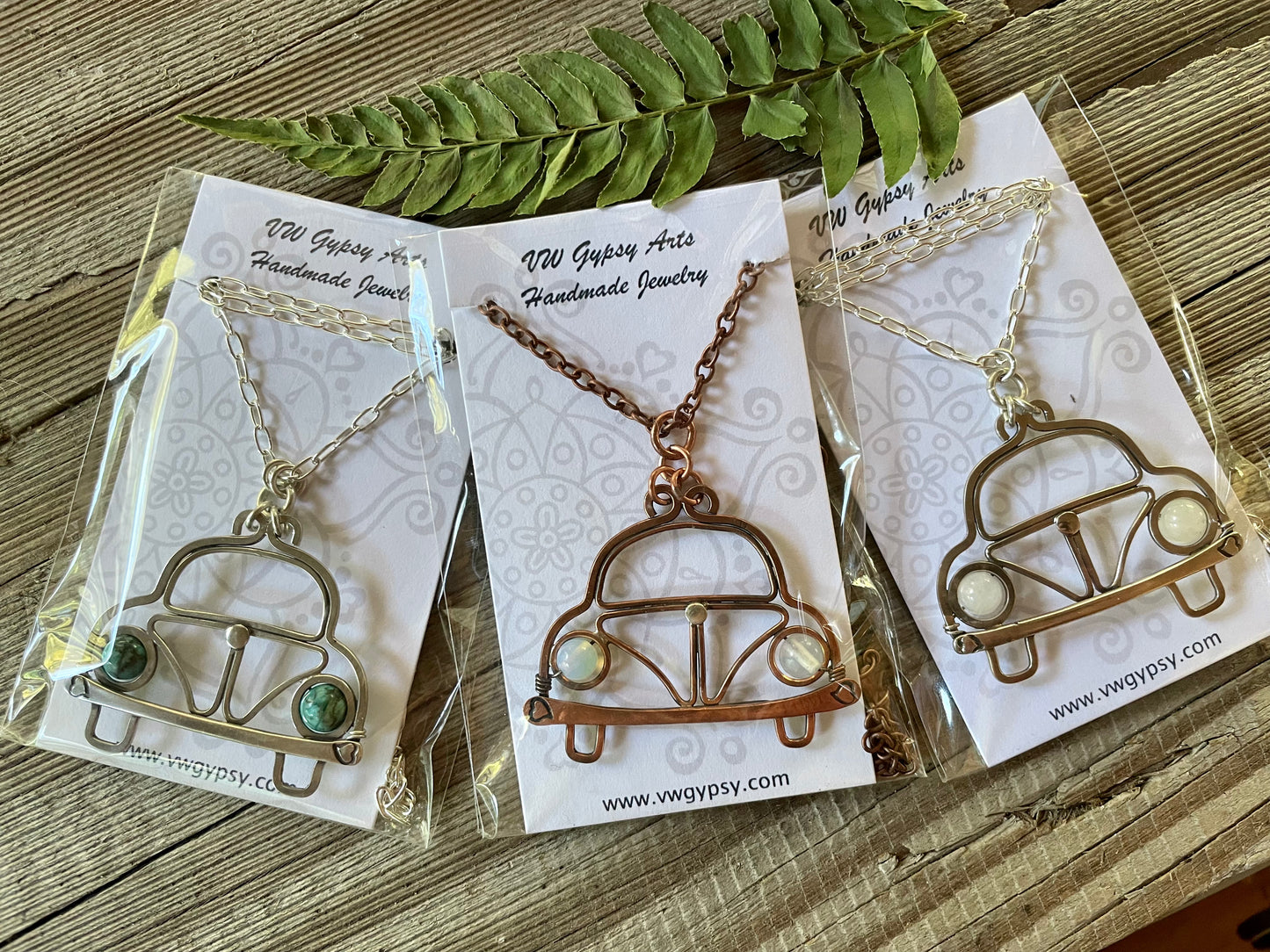 Love Bug Sterling Wire Necklace