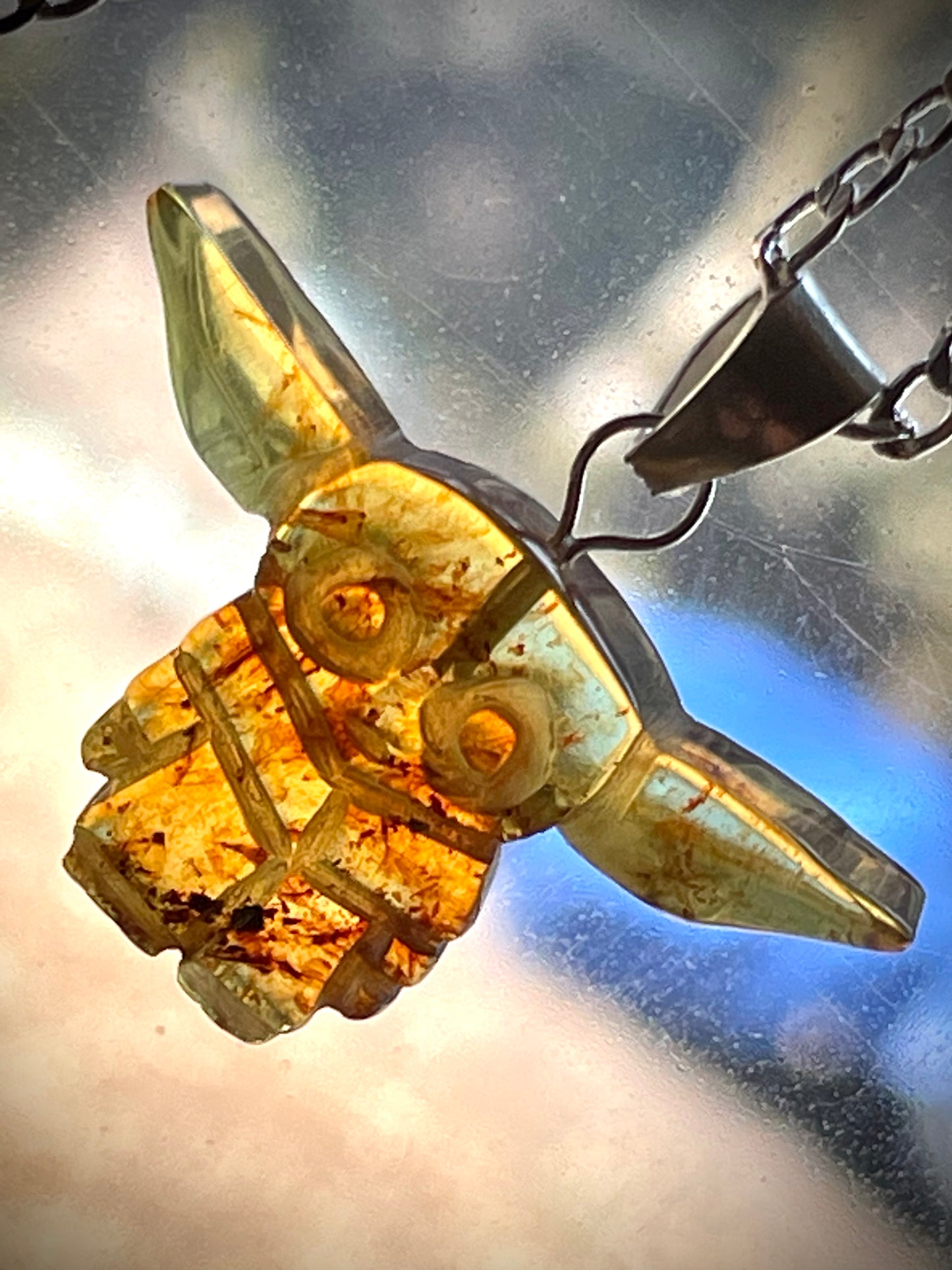 Amber Emblem Necklace