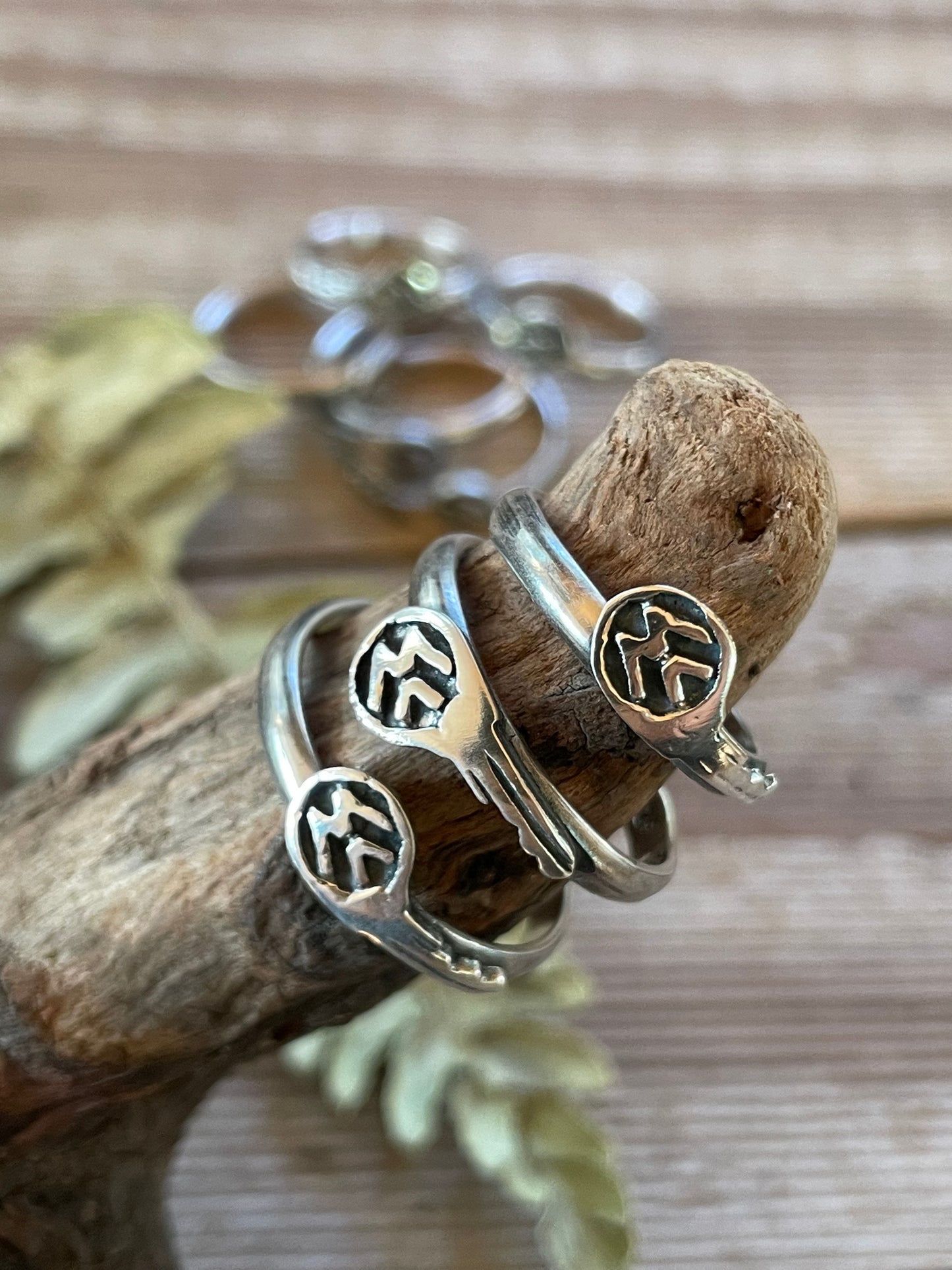 Keys to Freedom Sterling Silver Rings