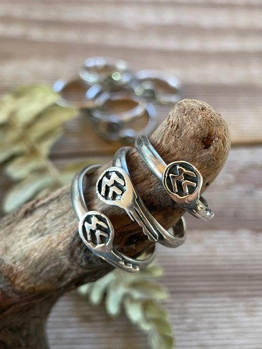 Keys to Freedom Sterling Silver Rings
