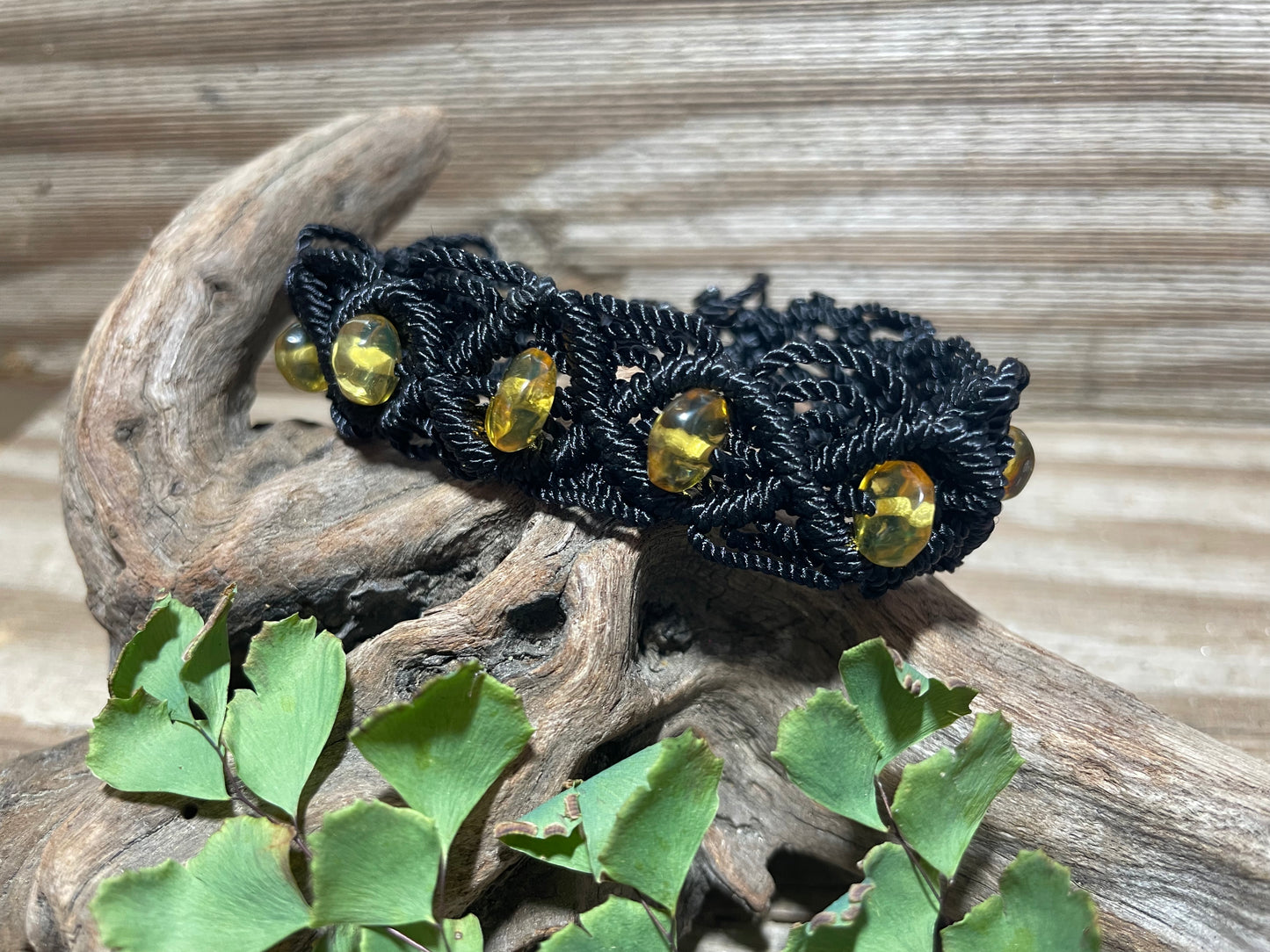 Chiapas Amber Lace Soft Macrame Bracelets