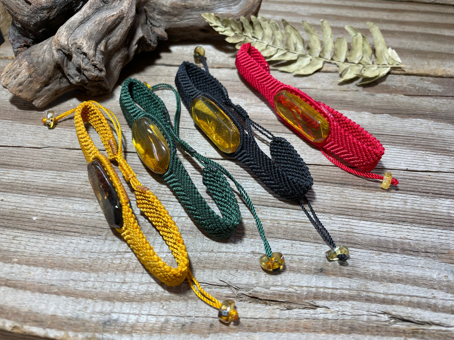 Amber Chevron Bracelet Adjustable