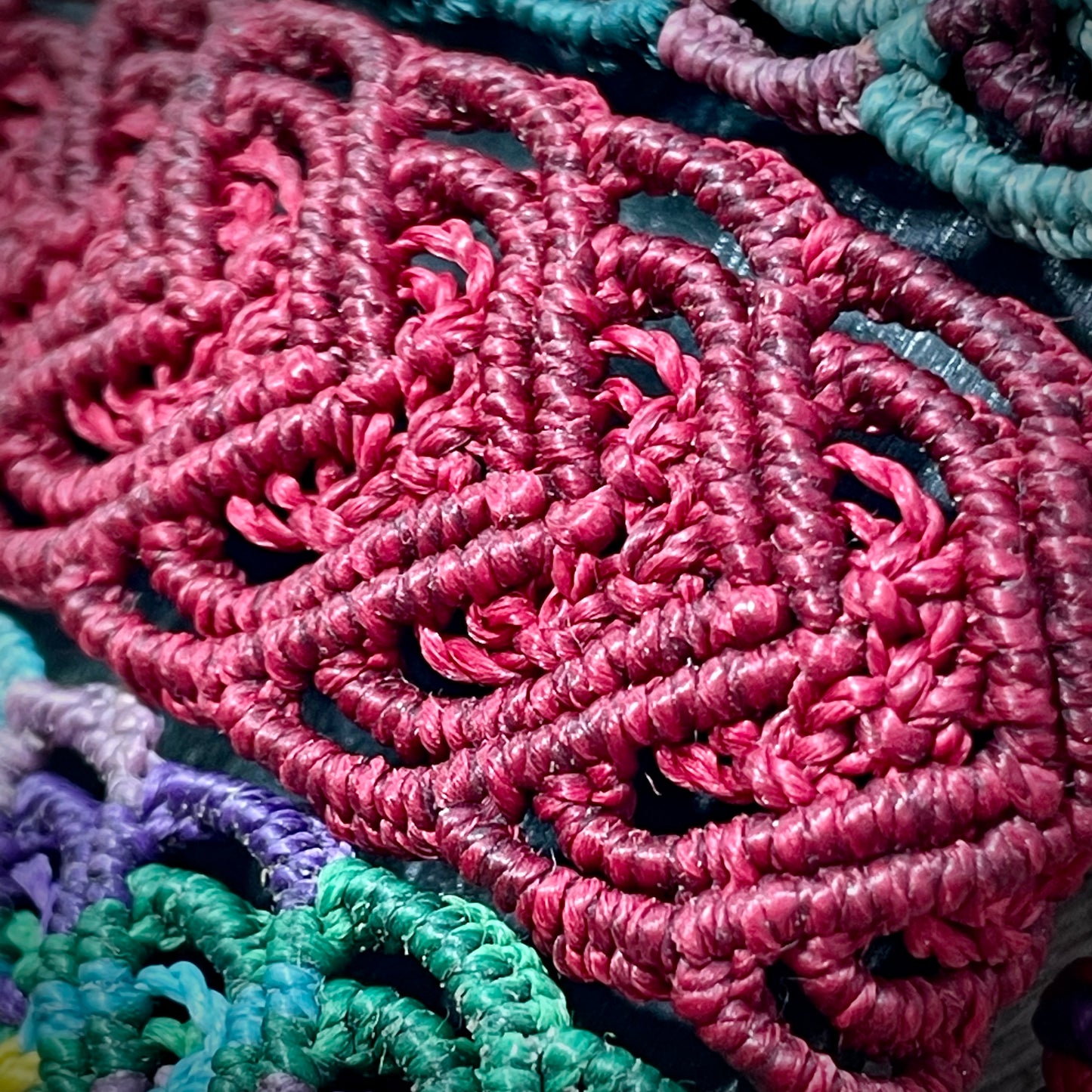 Macrame Corazon Heart Bracelet Adjustable